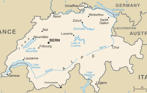 suisse Fribourg carte